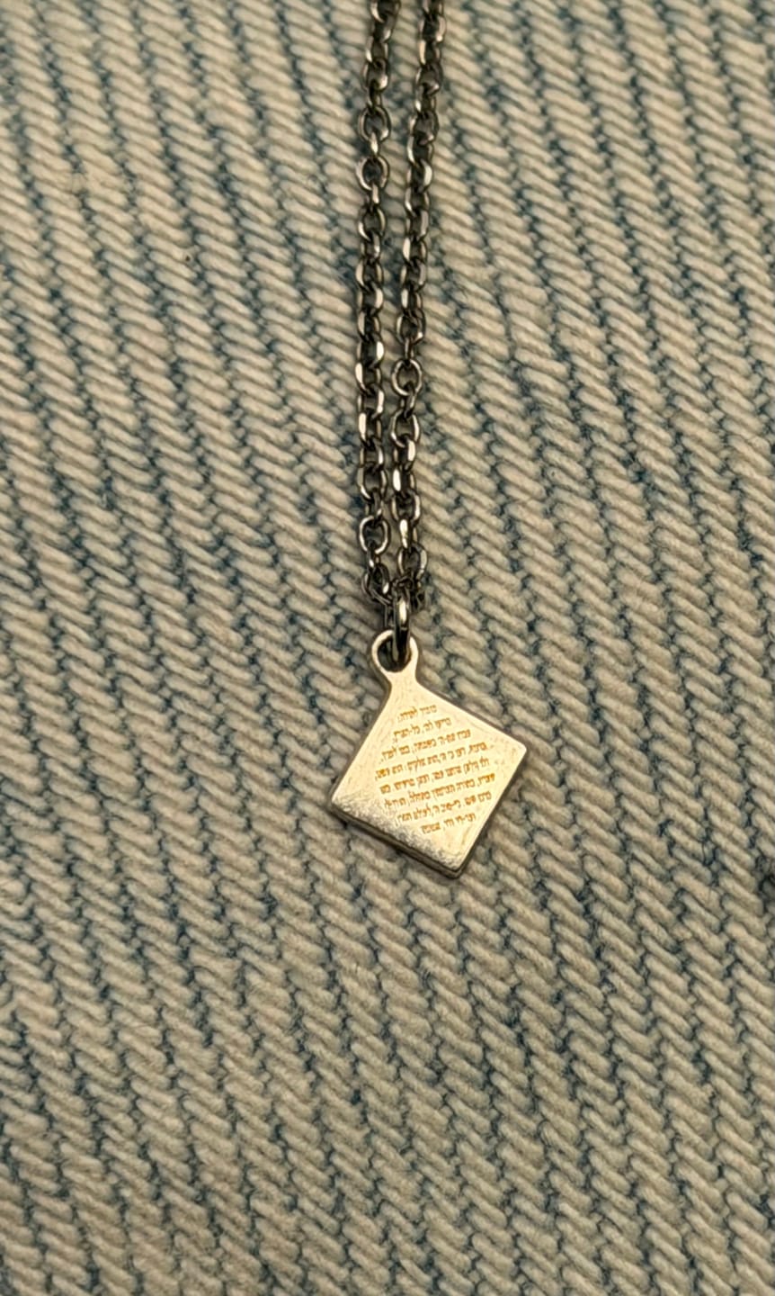 Customer photo review of Rhombus Necklace