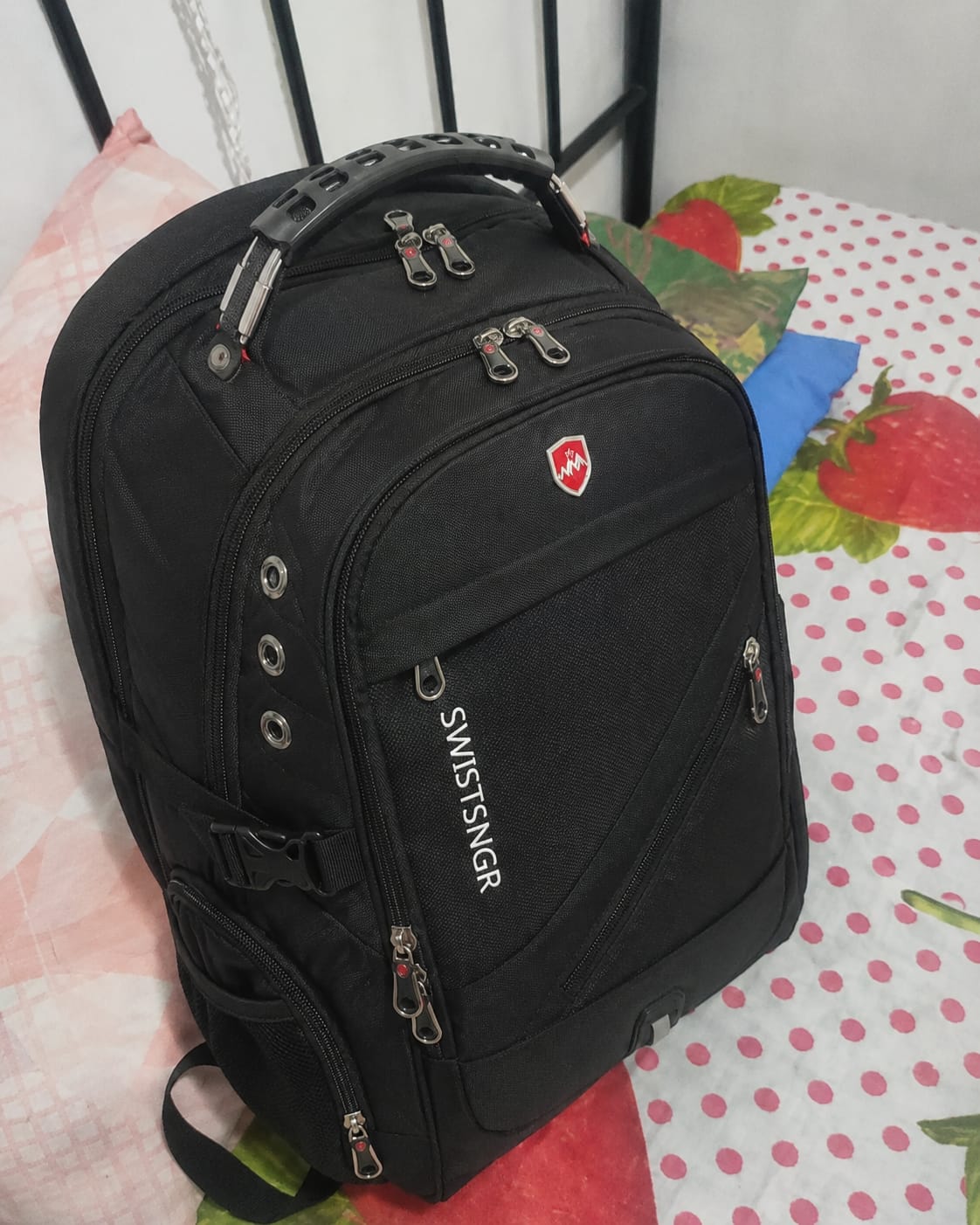 Customer photo review of High Capacity Travel Backpack - Volumex