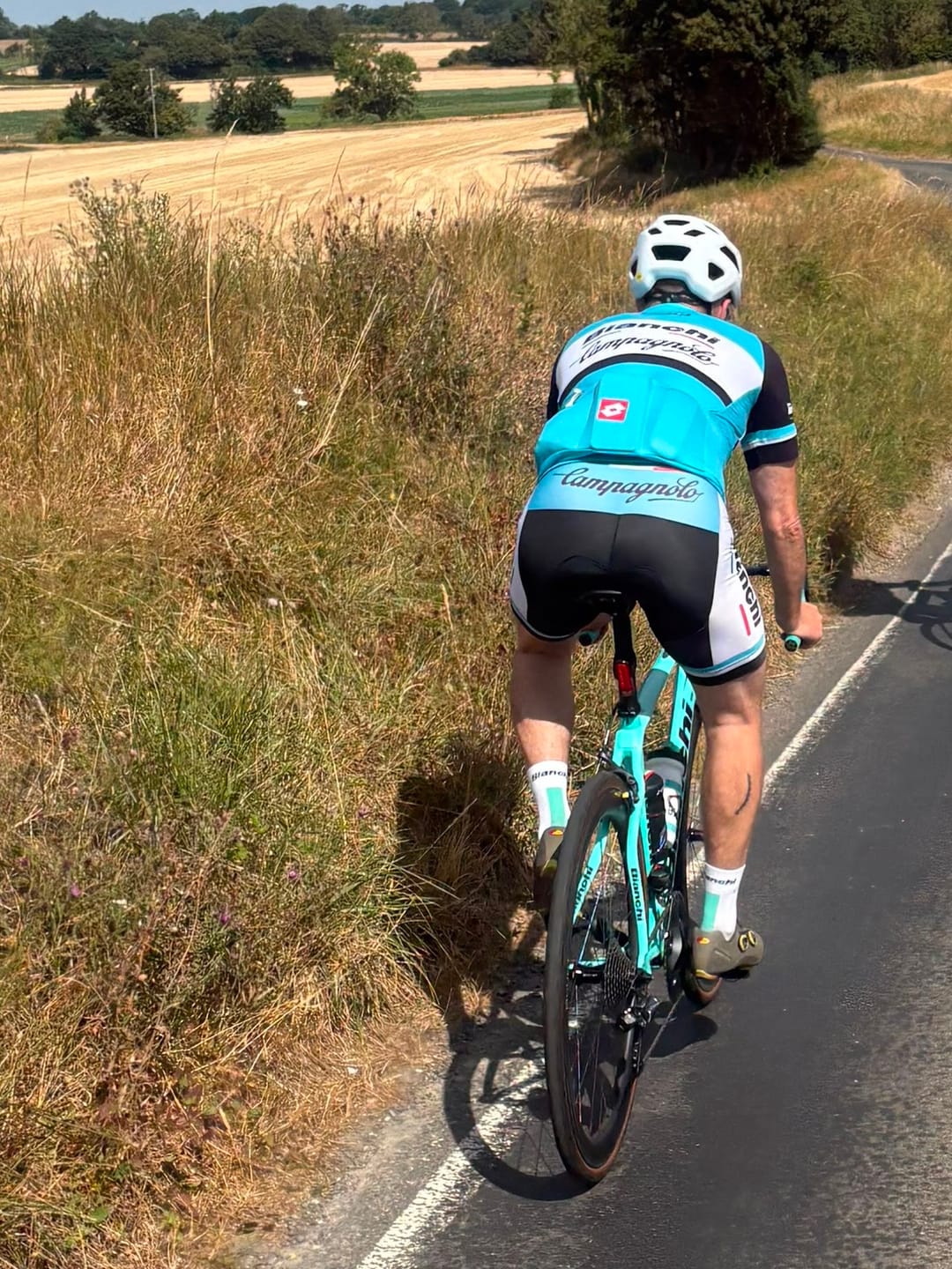Customer photo review of Campagnolo Bianchi Short Sleeve Cycling Kits