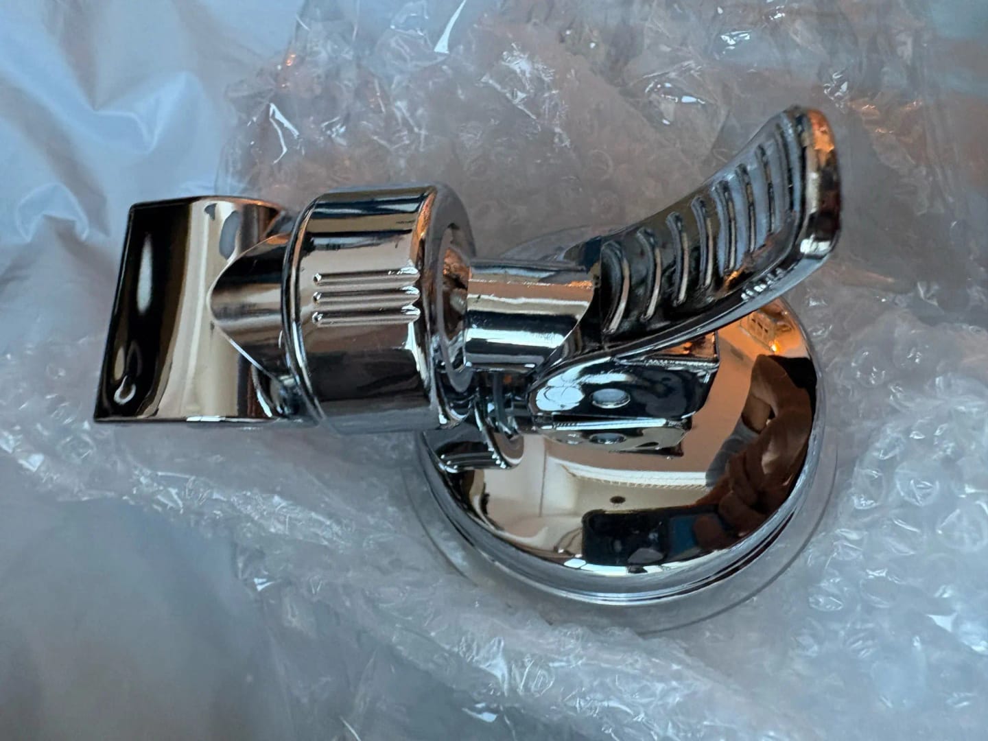 Customer photo review of Adjustable Suction Cup Shower Head Holder (No Drill)