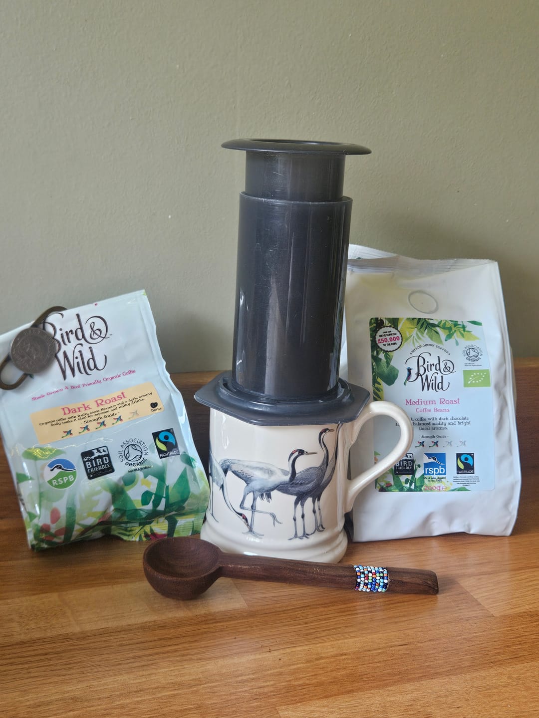 Customer photo review of Bundle - Mix of Medium & Dark Roast Espresso Coffee - 4x200g