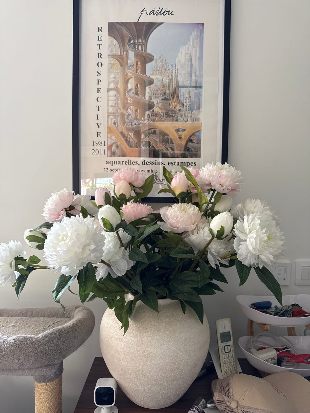 Customer photo review of Pivoines - Mélange (6 tiges / 18 têtes de fleurs)