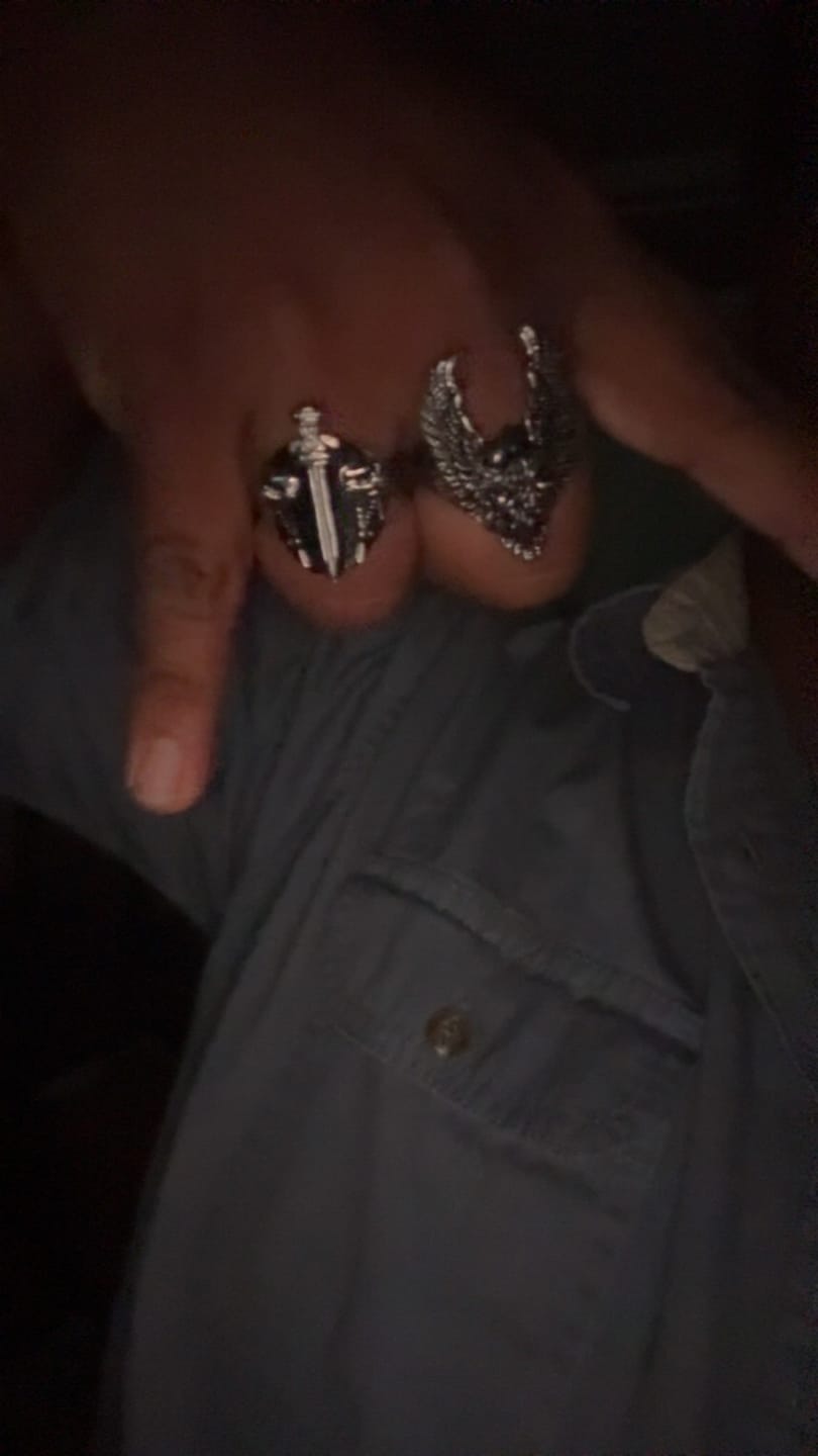 Customer photo review of CATACOMB SWORD RING