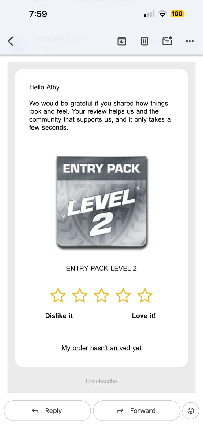 Customer photo review of ENTRY PACK LEVEL 2