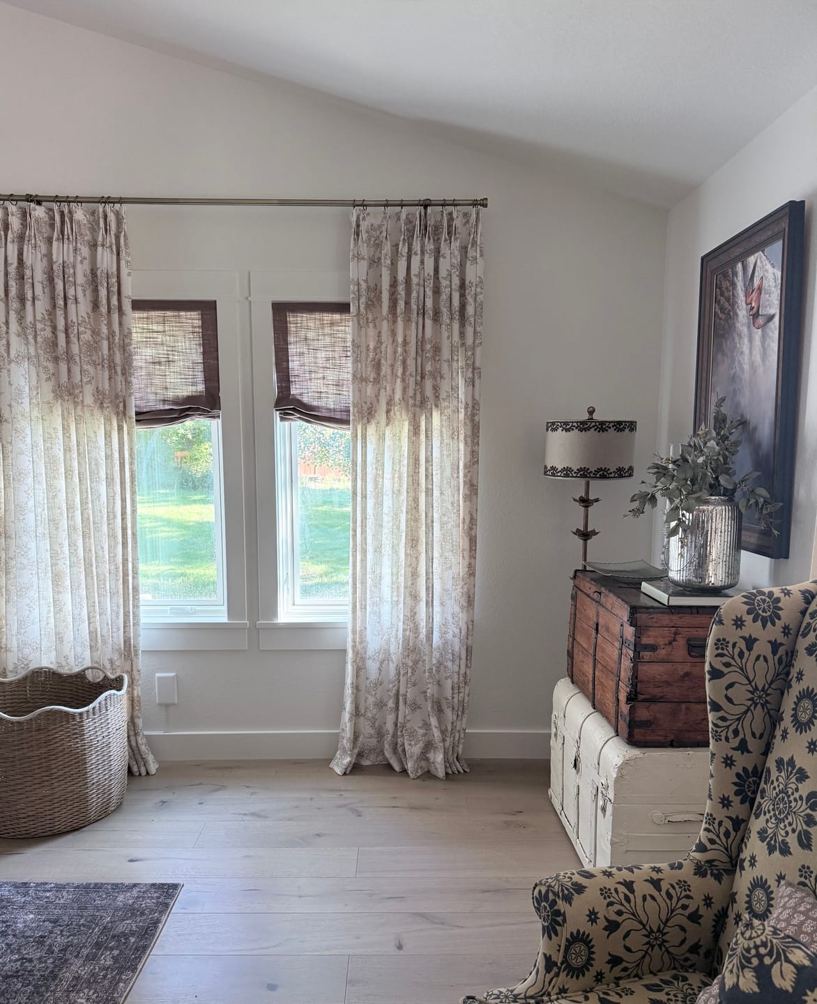 Customer photo review of Lucy Custom Roman Shades