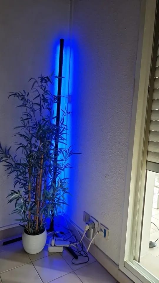 Customer photo review of Nordic Inspired Multicolor LED Floor Lamp With Remote Dimmer