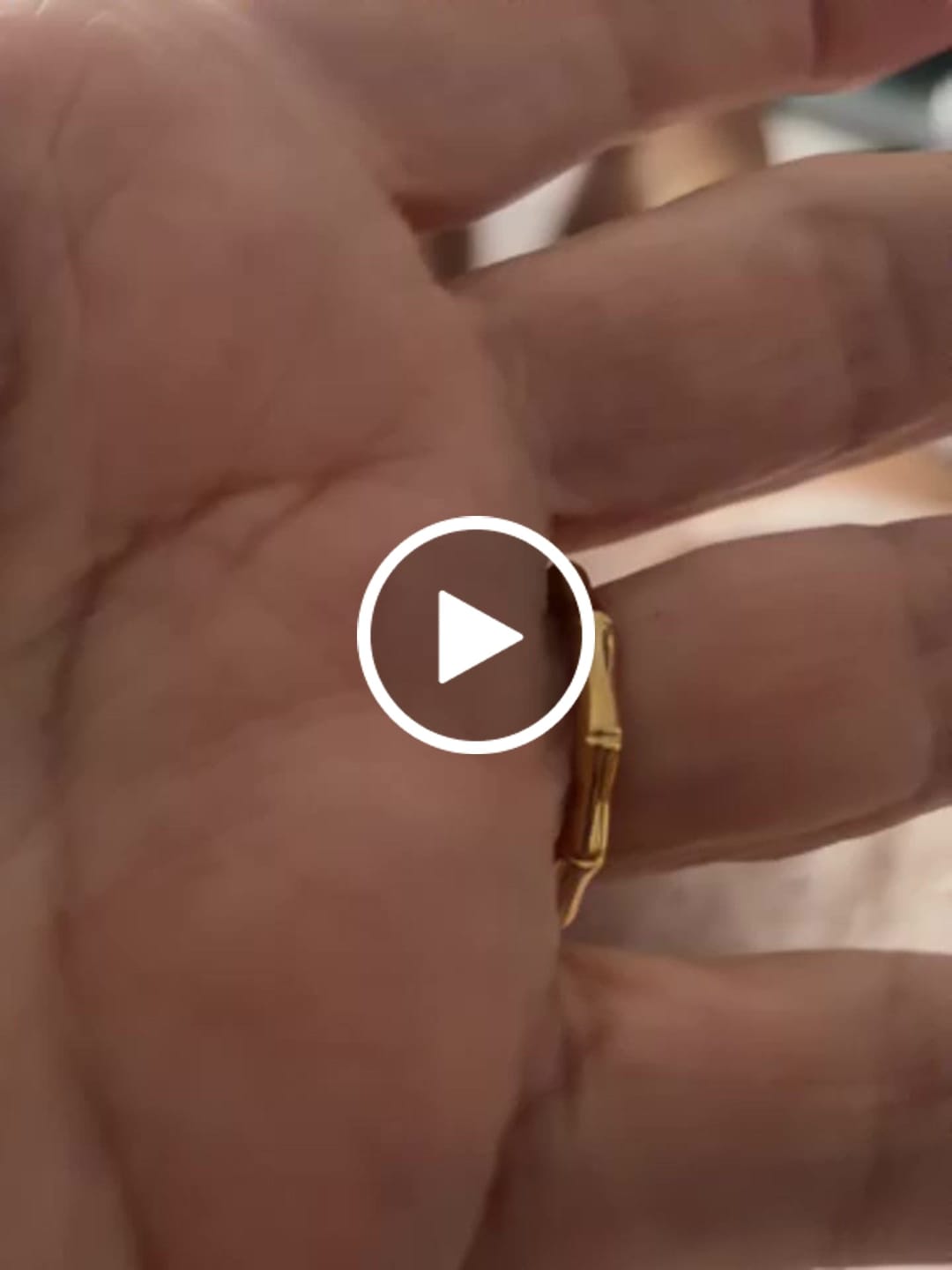 Customer video review of Bamboo Ring With Stones