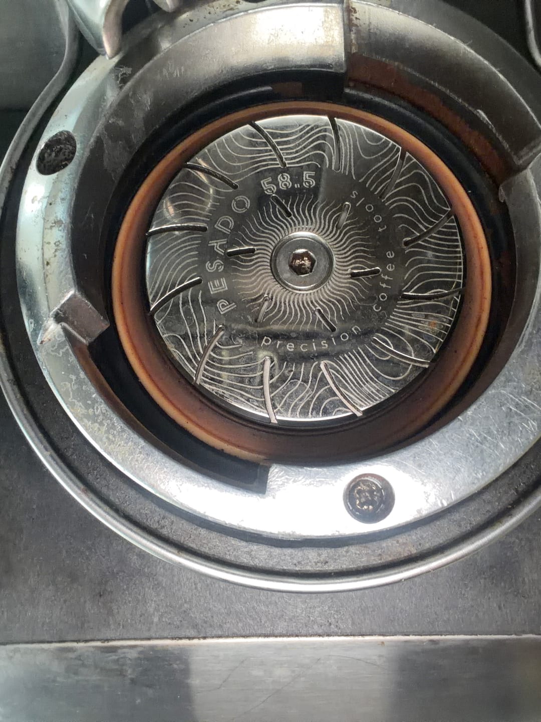 Customer photo review of High Diffusion Espresso Shower Screen - Breville