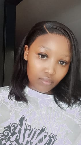 Customer photo review of Vietnamese Super Double Drawn Bone Straight Natural Black Closure