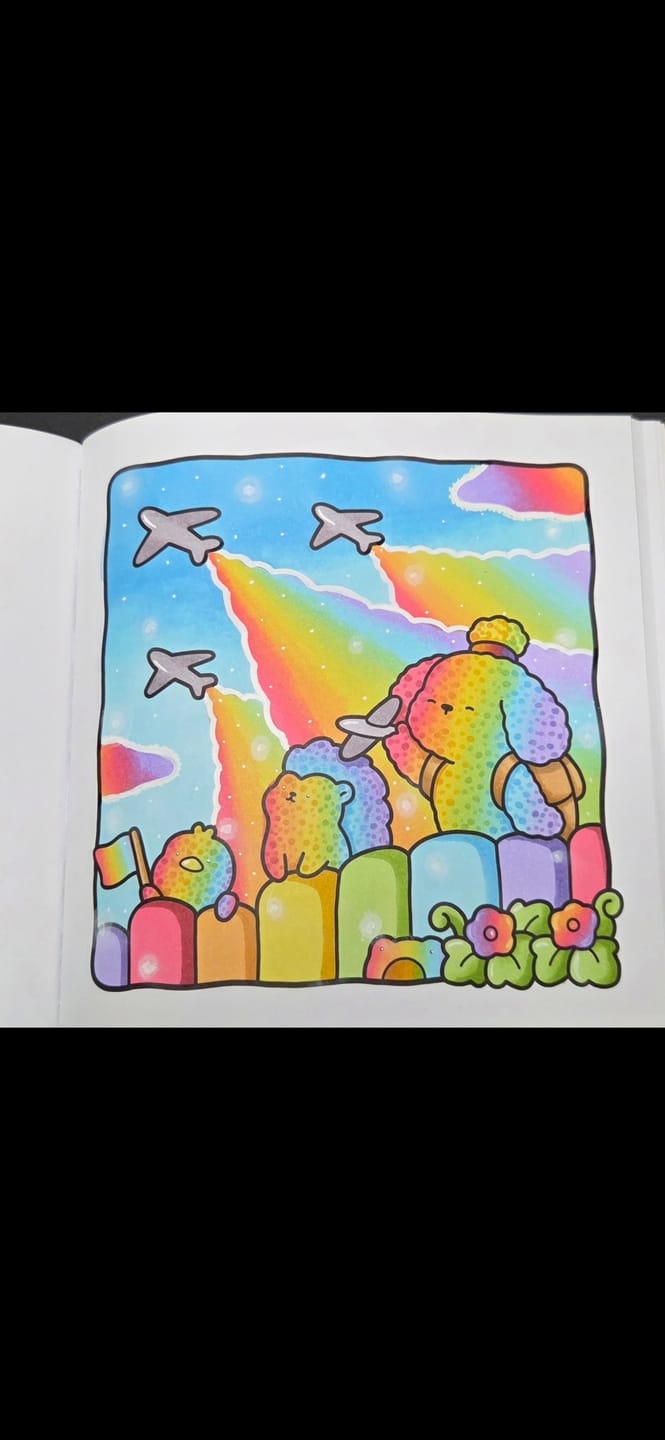 Customer photo review of Ohuhu Honolulu 96 Pastel Colors Alcohol Art Markers - Sweetness & Blossoming (New Color Codes)