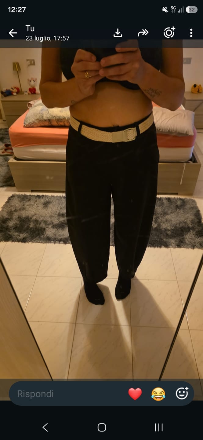 Customer photo review of Pantalone Balloon con cinturina