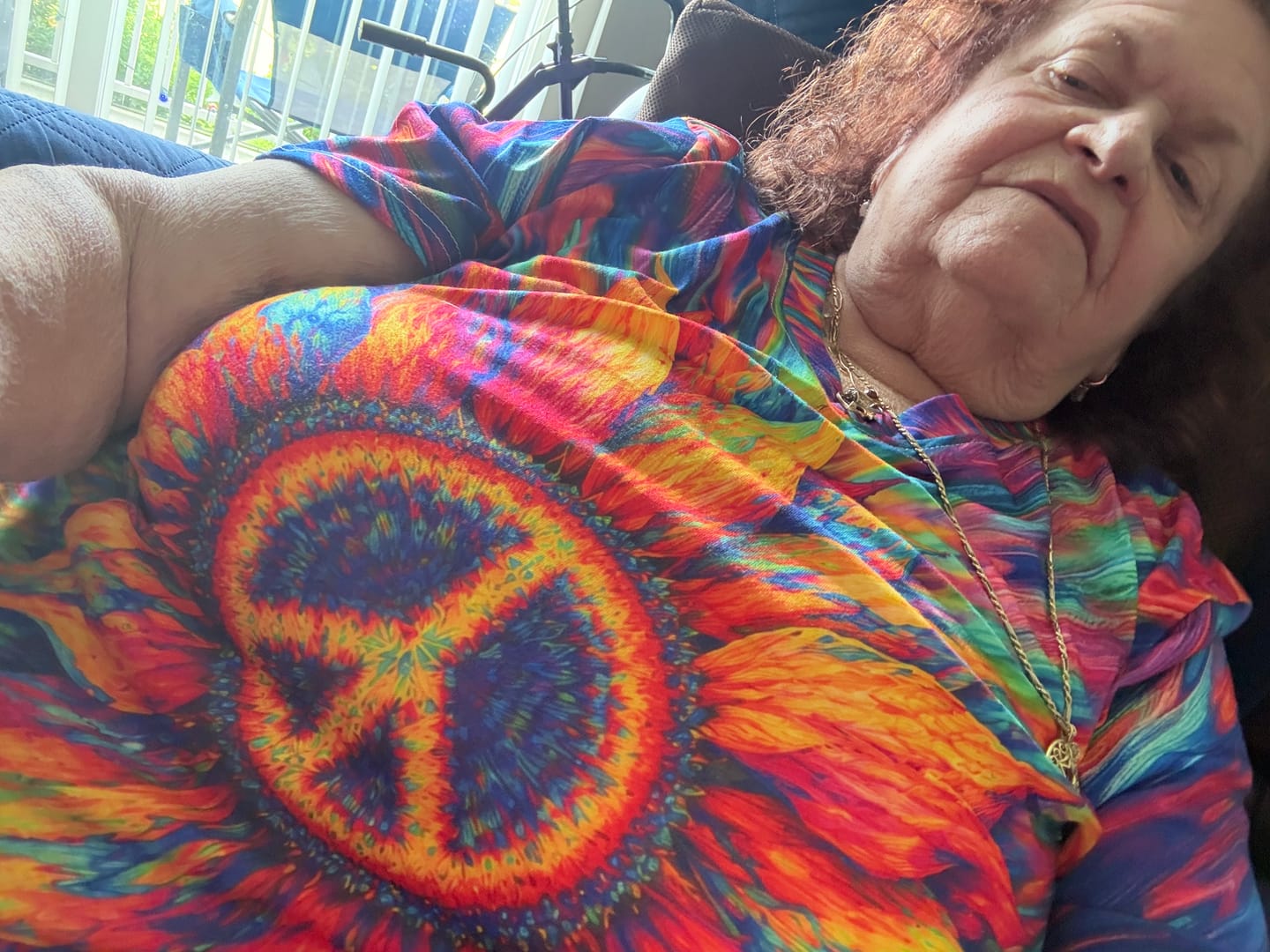 Customer photo review of SUNFLOWER PEACE BURST ALL OVER PRINT - TLTW0306263