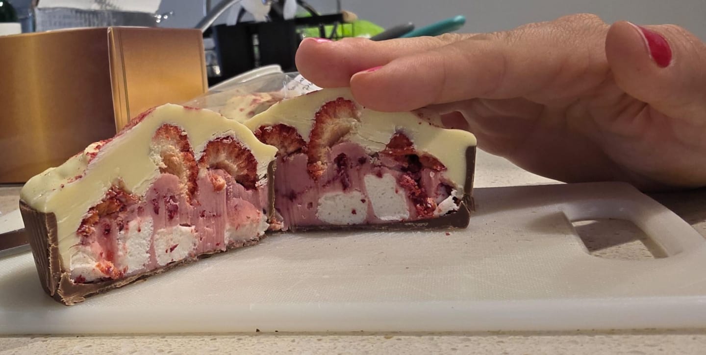 Customer photo review of Strawberry Sundae Pie