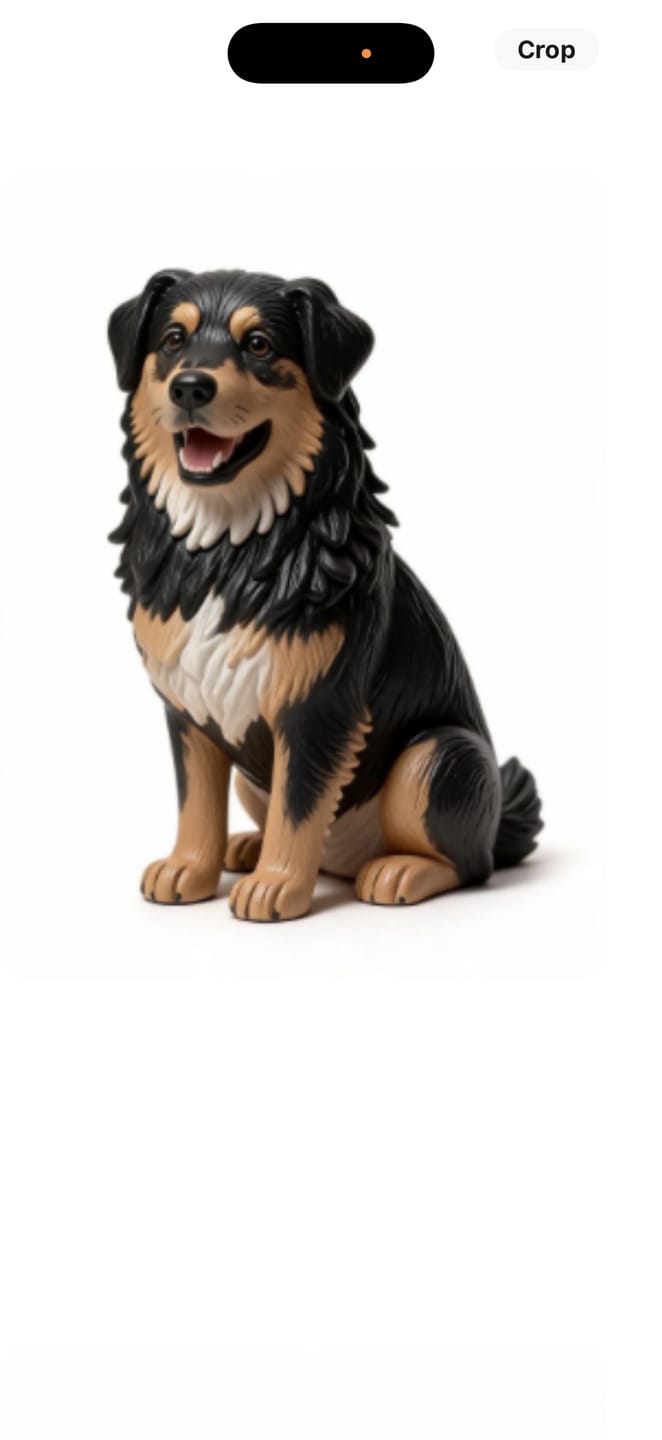Customer photo review of Personalized Pet 3D Figurine from Photo