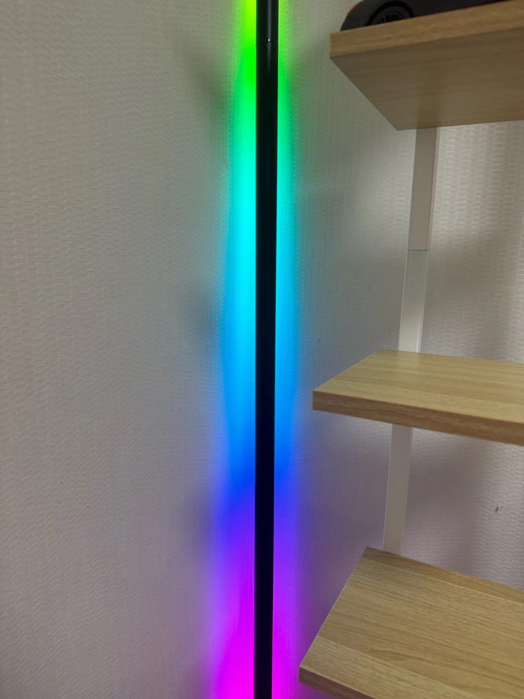 Customer photo review of Nordic Inspired Multicolor LED Floor Lamp With Remote Dimmer