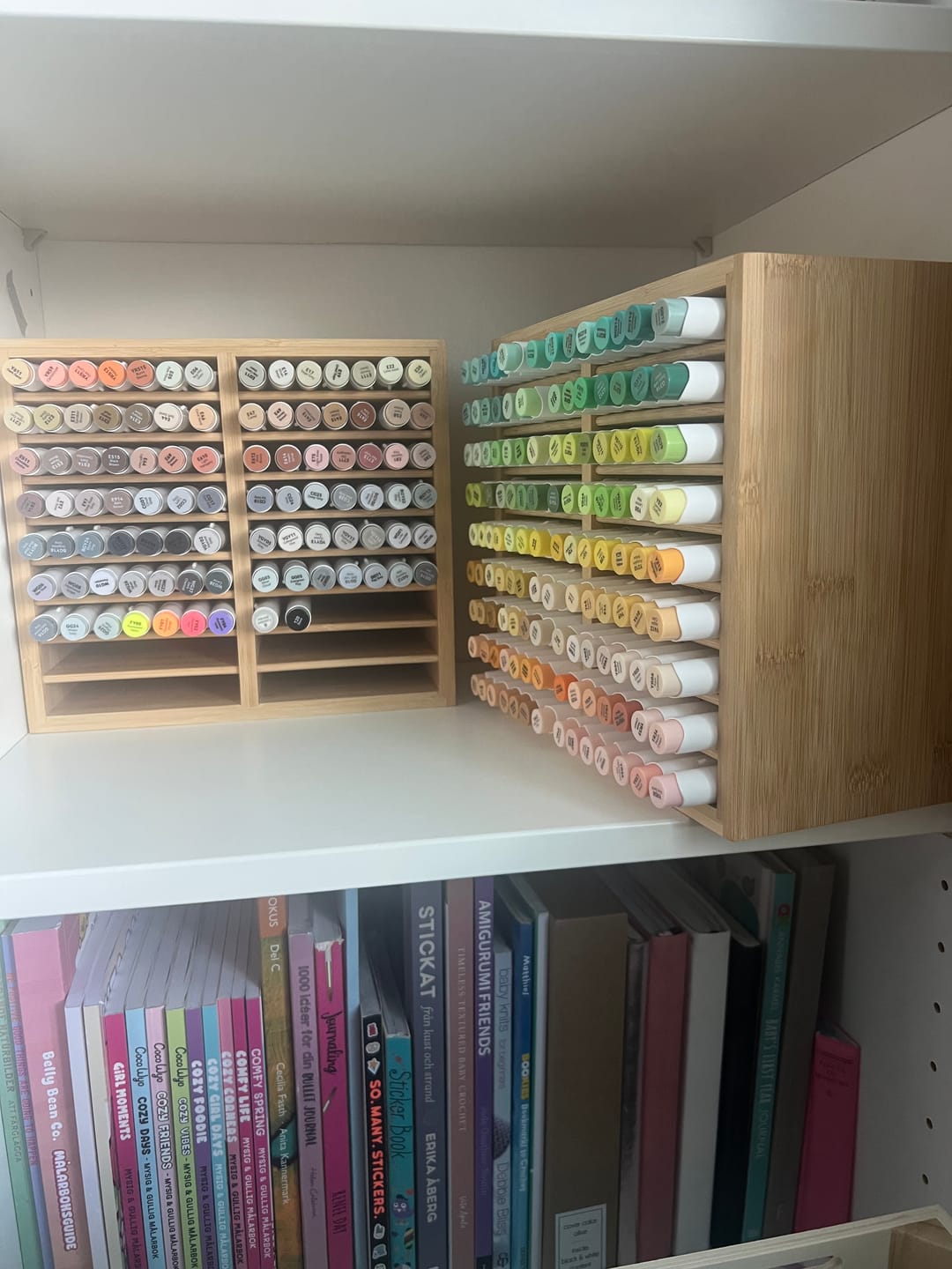 Customer photo review of Ohuhu Bamboo Marker Organizer