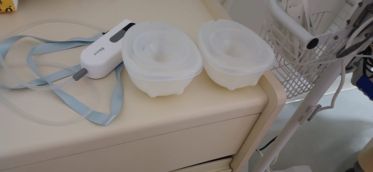 Customer photo review of Extractor de leche doble manos libres