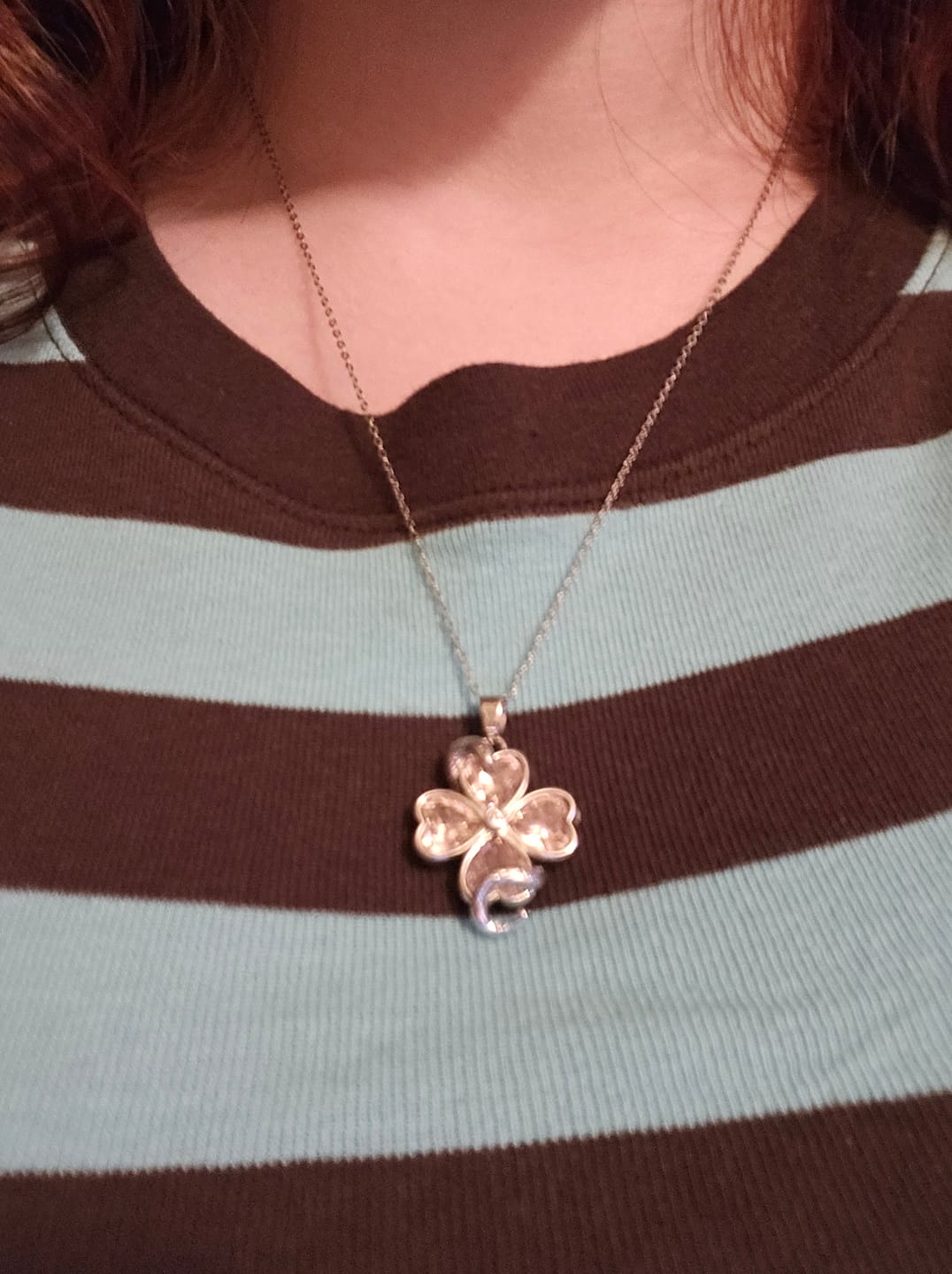 Customer photo review of Silver Eternal Love Necklace Preorder
