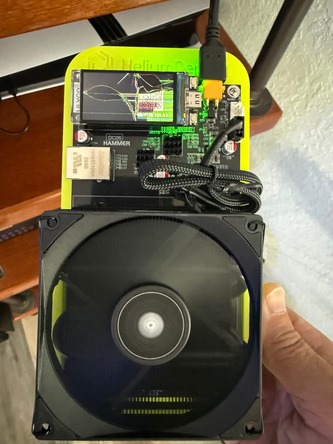 Customer photo review of Hammer Miner DC06 (330MH/s)