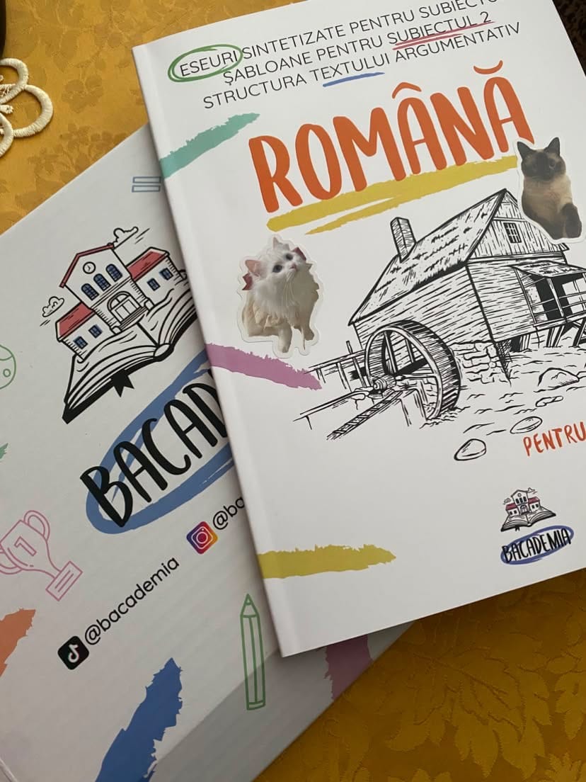 Customer photo review of Carte Română Bacalaureat Bacademia (temă și viziune, caracterizare, relație) - Ediția II