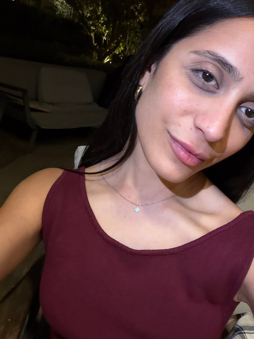 Customer photo review of Rhombus Necklace