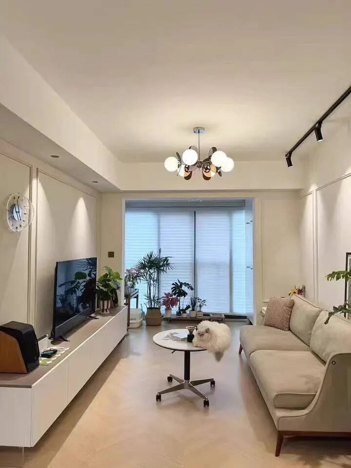 Customer photo review of Sputnik Chandelier, Iron Frame, Glass Shades, E26/E27, Chrome Finish