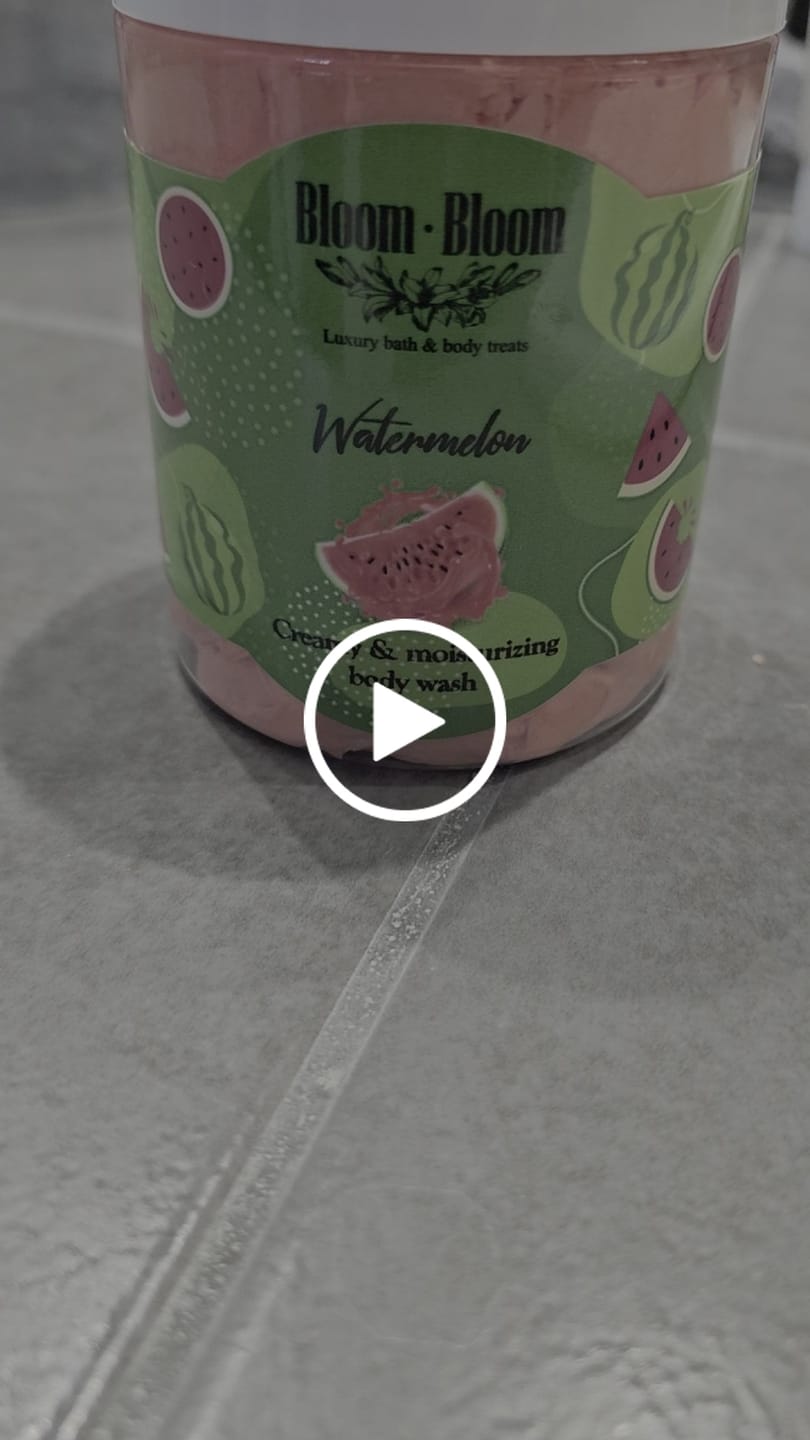 Customer video review of Σαπουνοπαγωτό Καρπούζι | Κρεμώδες Αφρόλουτρο με Βούτυρο Καριτέ | 250gr