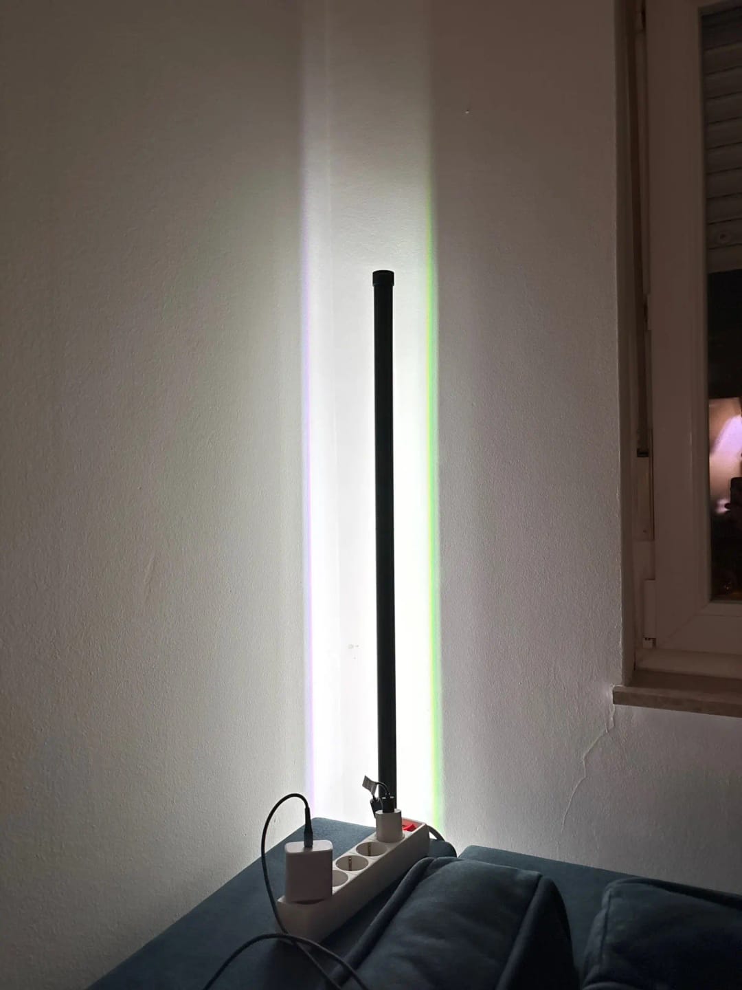 Customer photo review of Nordic Inspired Multicolor LED Floor Lamp With Remote Dimmer