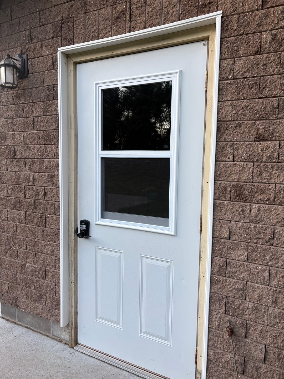 Customer photo review of Venting 1 Lite Glass and Frame Kit (Half Lite)