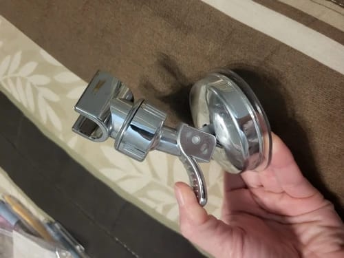 Customer photo review of Adjustable Suction Cup Shower Head Holder (No Drill)