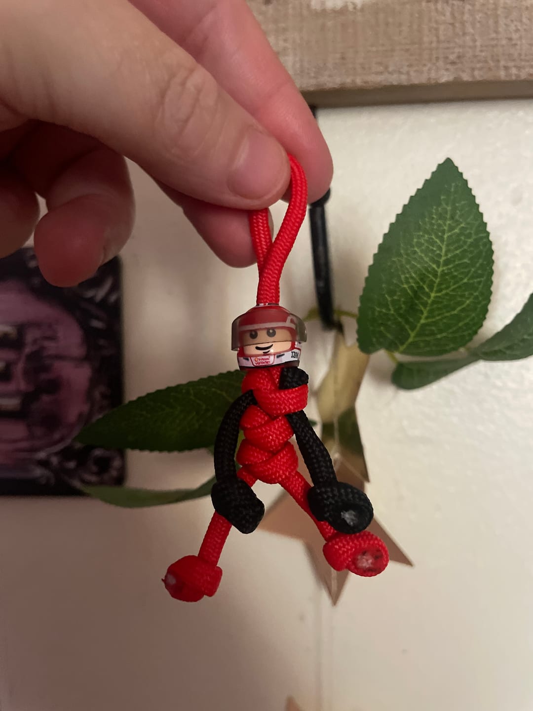 Customer photo review of Limited Edition Charles Lerclerc Racing Paracord Buddy Keychain