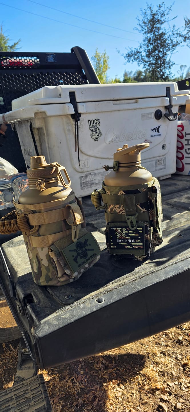 Customer photo review of 64oz Battle Bottle Water Bottles
