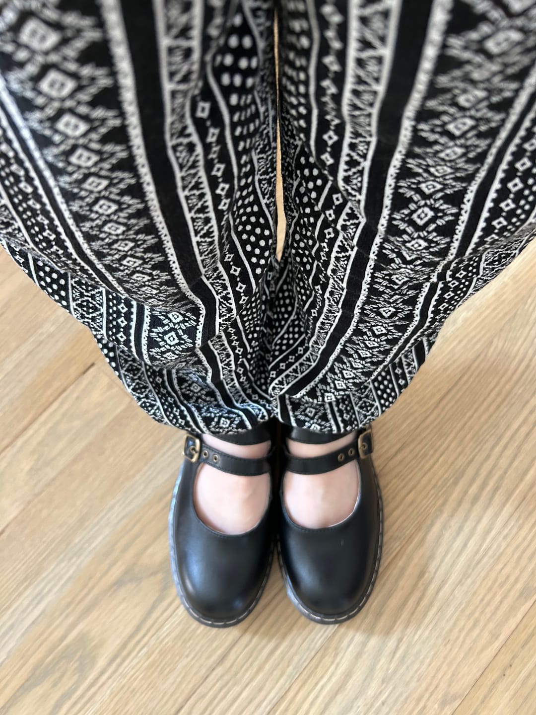 Customer photo review of Front Double Buckle Vintage Mary Jane Shoes