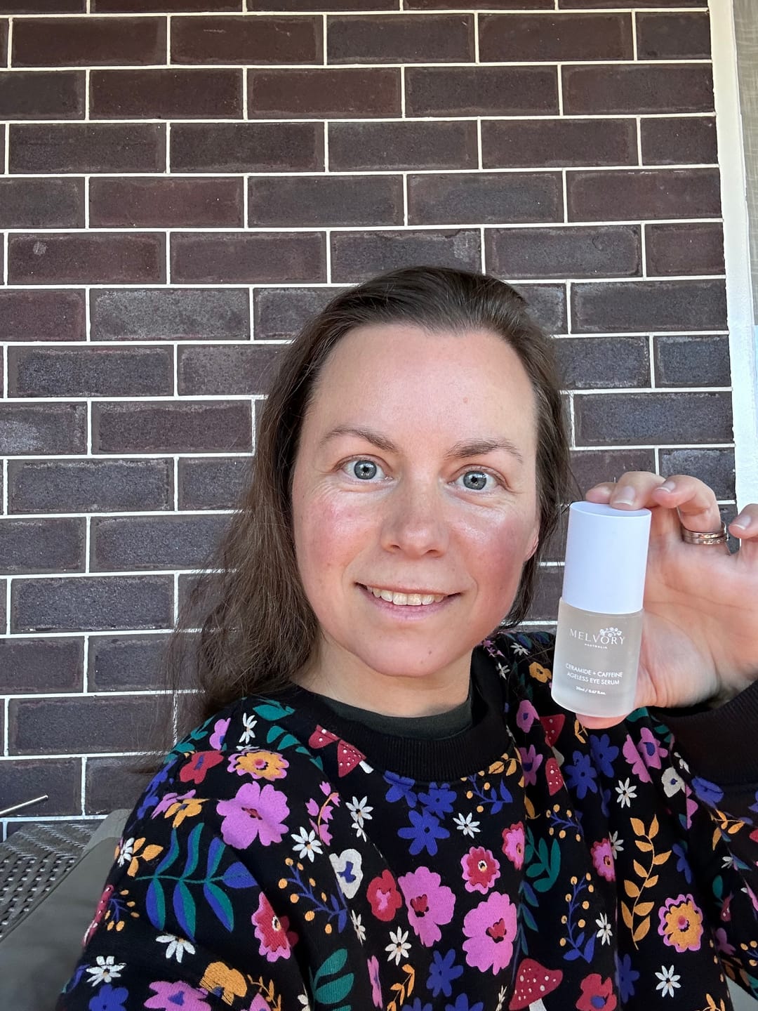 Customer photo review of Ceramide + Caffeine Ageless Eye Serum