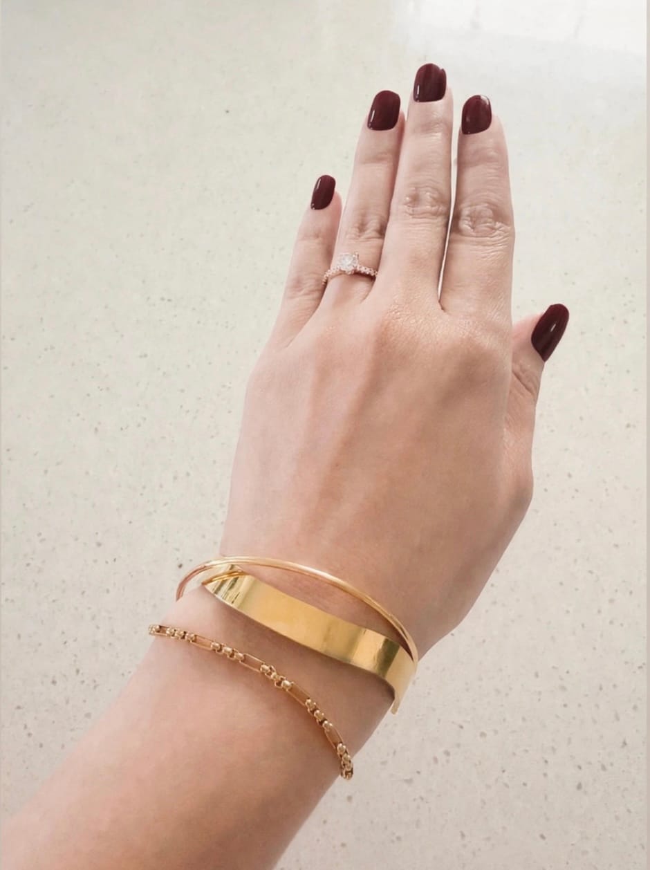 Customer photo review of Eve Gold Bangle