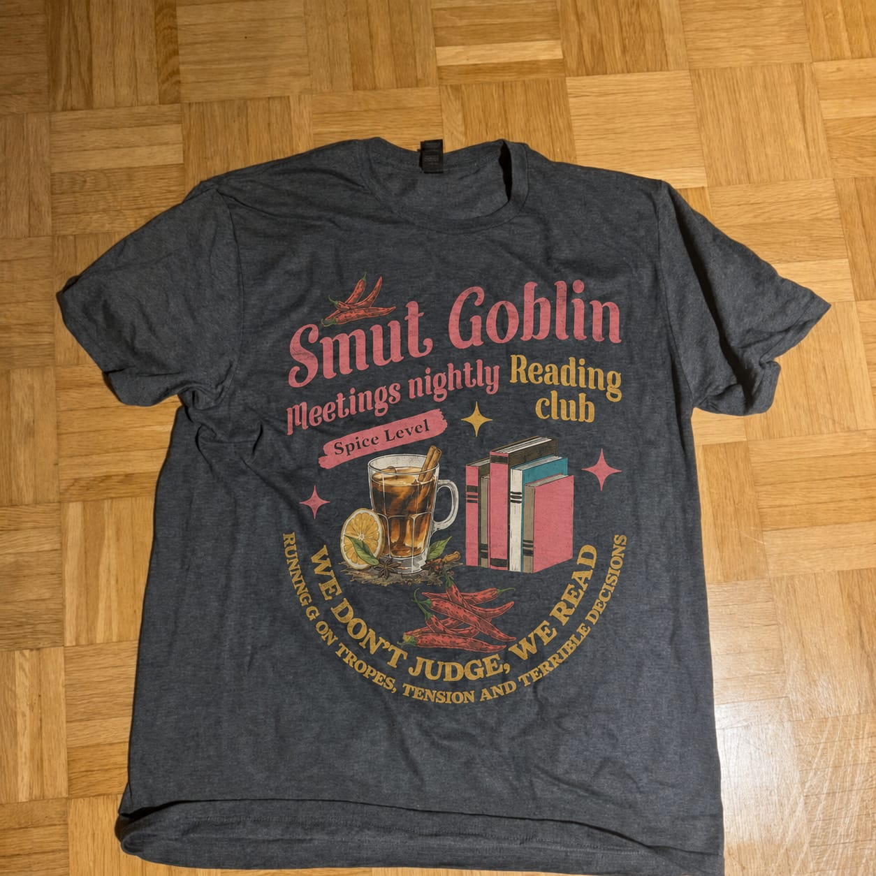 Customer photo review of Smut Goblin T-Shirt