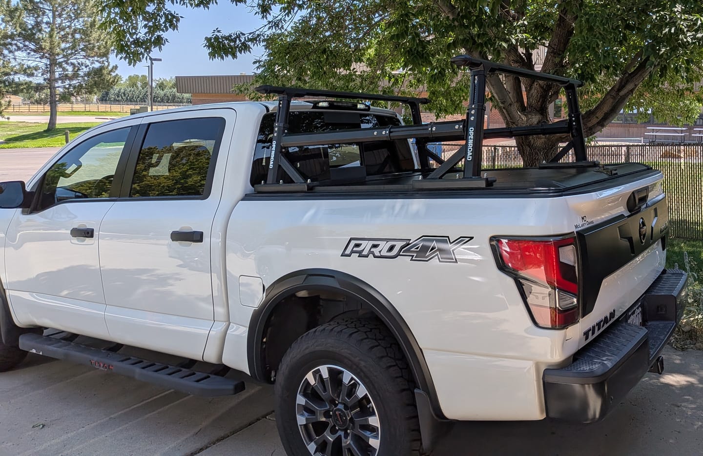 Customer photo review of OPENROAD Adjustable Bed Rack for Trucks