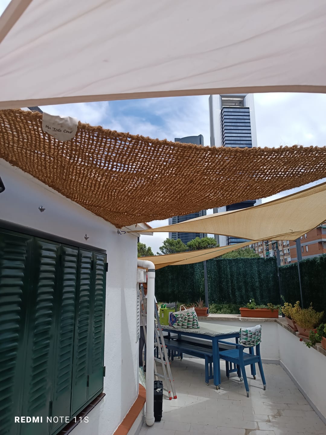 Customer photo review of Toldo fibra de coco