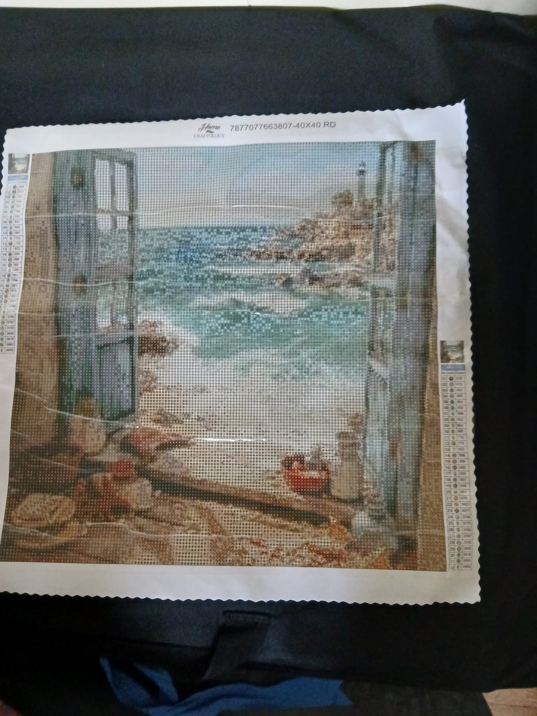 Customer photo review of Window to the Deep Blue - Time Limited Exclusive Diamond Painting Kit