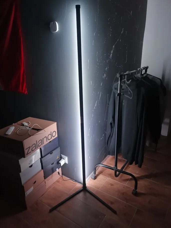 Customer photo review of Nordic Inspired Multicolor LED Floor Lamp With Remote Dimmer