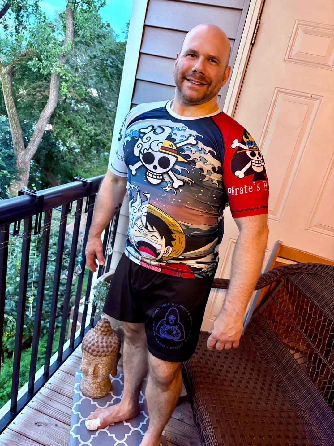 Customer photo review of Dual Power Premium Bjj Rash Guard For Men/Women