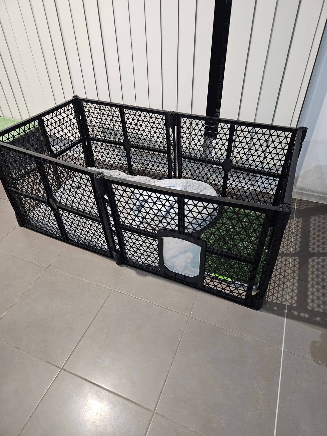 Customer photo review of Puppy Pen Portable Playpen for Outdoor