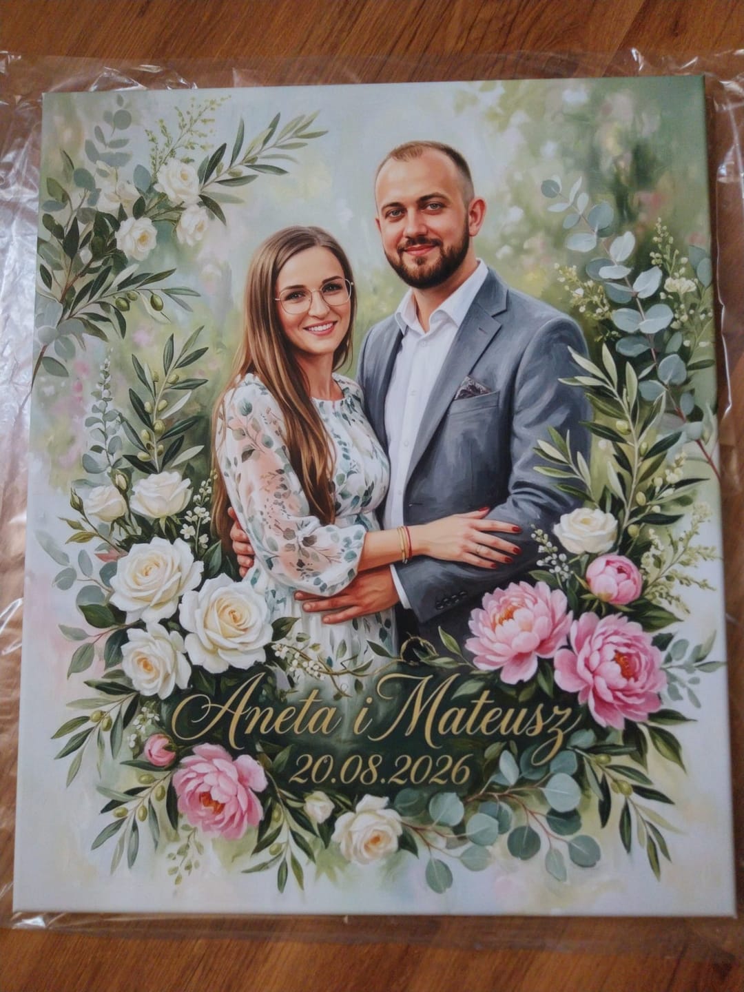 Customer photo review of Miłość Wśród Kwiatów - Karykatura ze zdjęcia