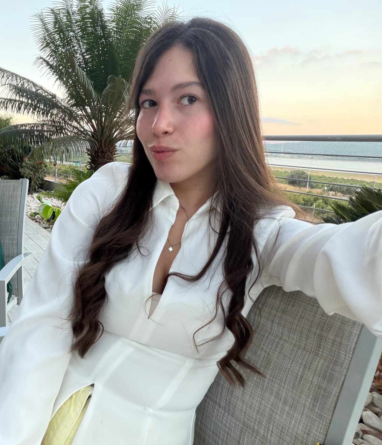 Customer photo review of Rhombus Necklace