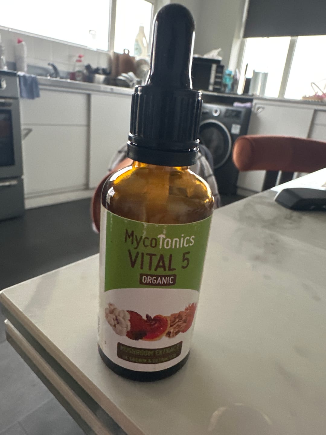 Customer photo review of Organic Vital 5 Mushroom Blend Complex (50ml)