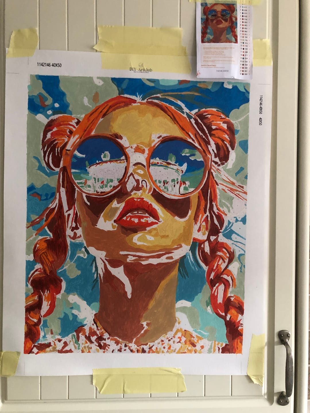 Customer photo review of Premium Quality Paint Brush Set 10 Pieces | Paint by Numbers