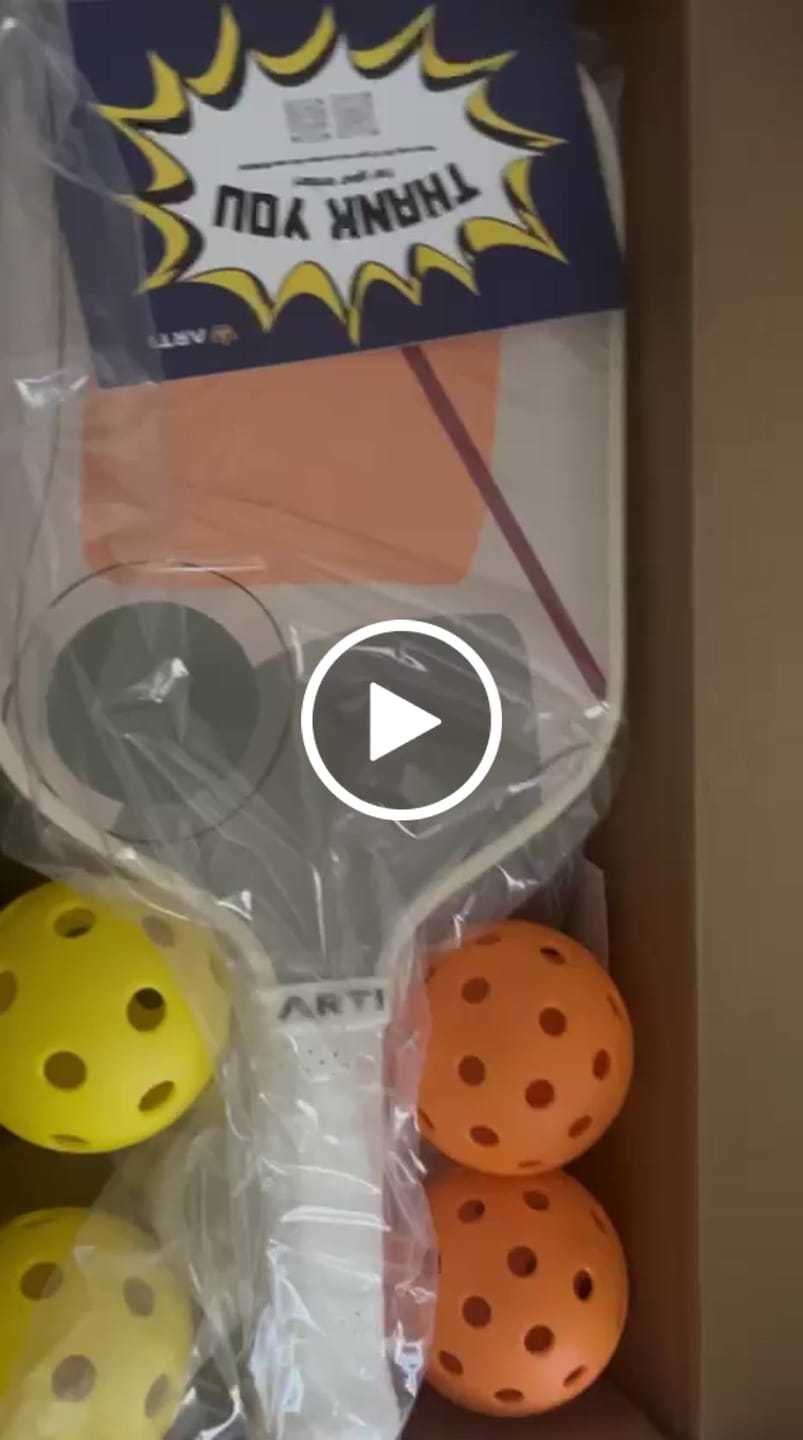 Customer video review of ARTI Fiberglass "Horizon Duo" Pickleball Paddle Set - USA Pickleball Approved