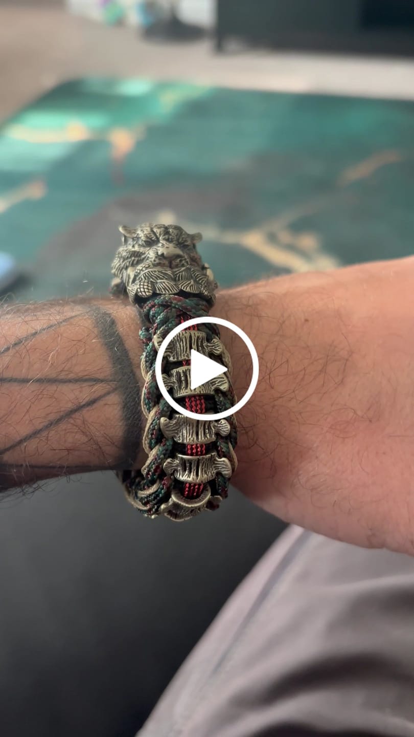 Customer video review of Tiger Paracord Bracelet