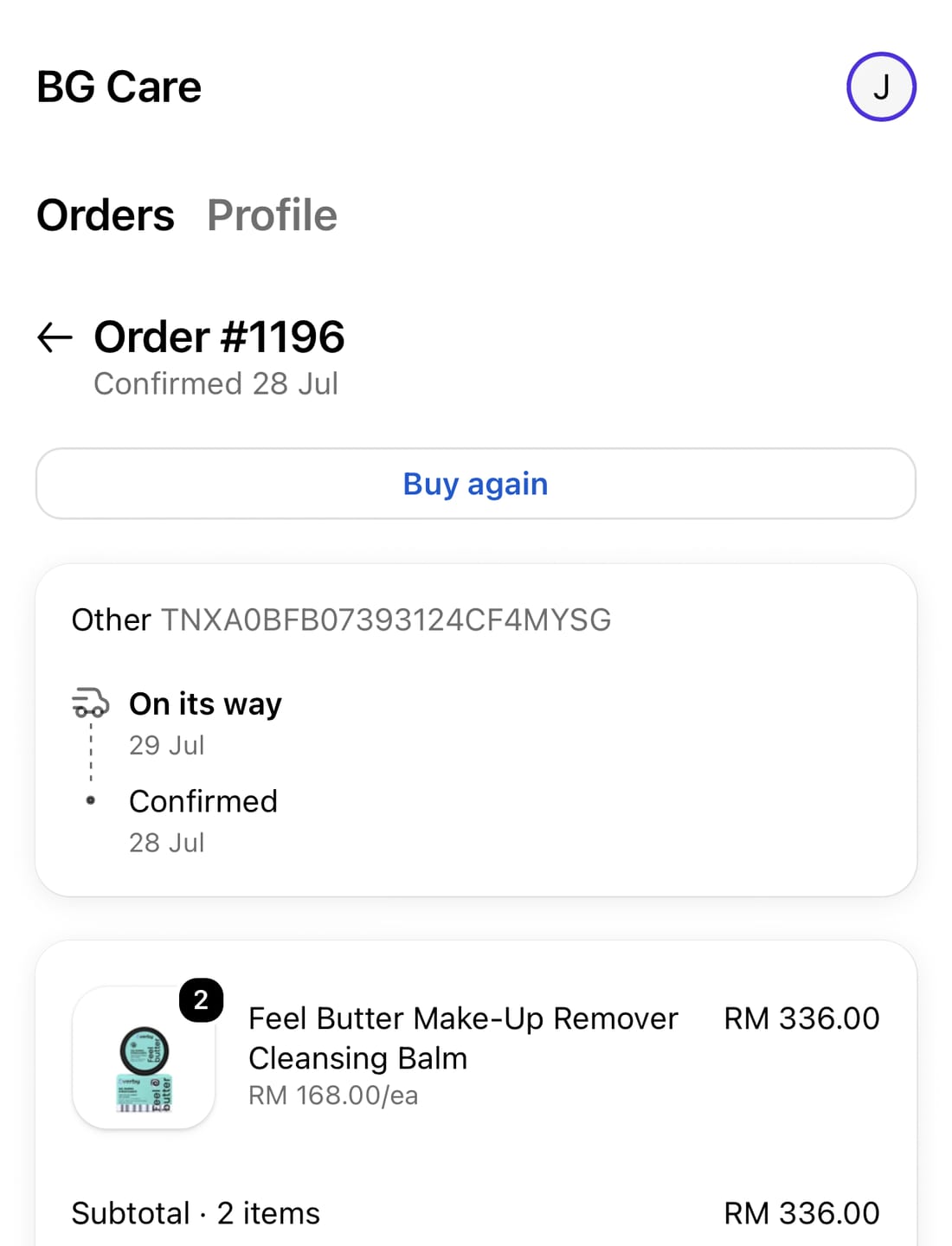 Customer photo review of Feel Butter Make-Up Remover Cleansing Balm