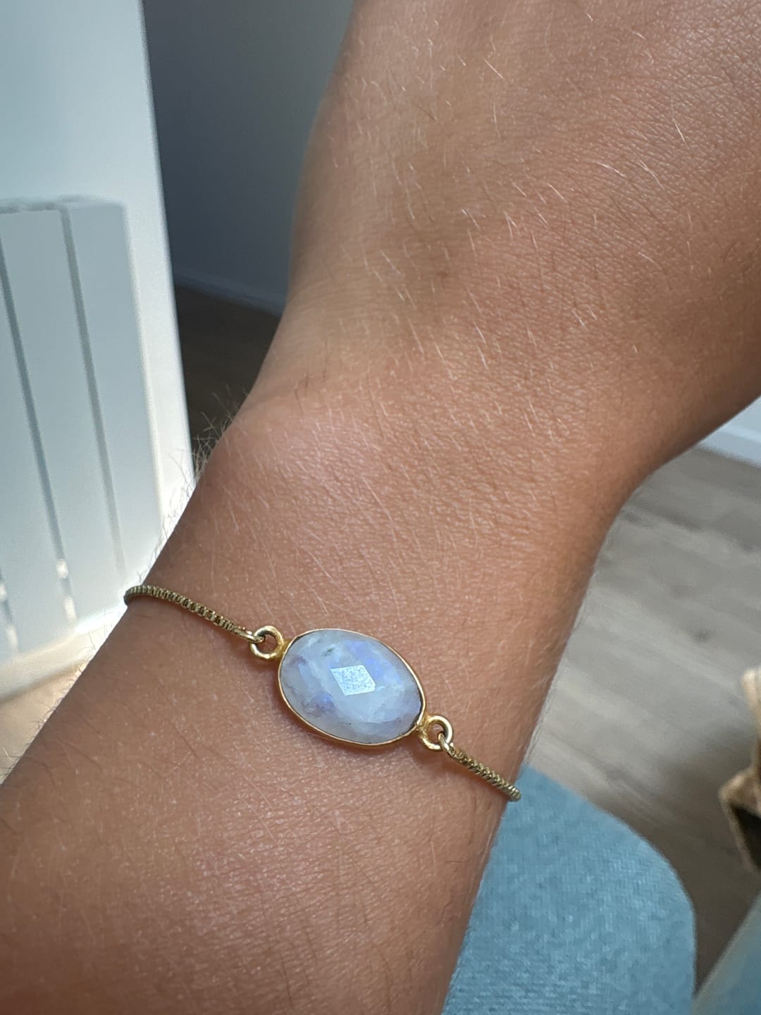 Customer photo review of Bracelet Fertilité Pierre de Lune - Désir d'Enfant & Bien-Être Féminin